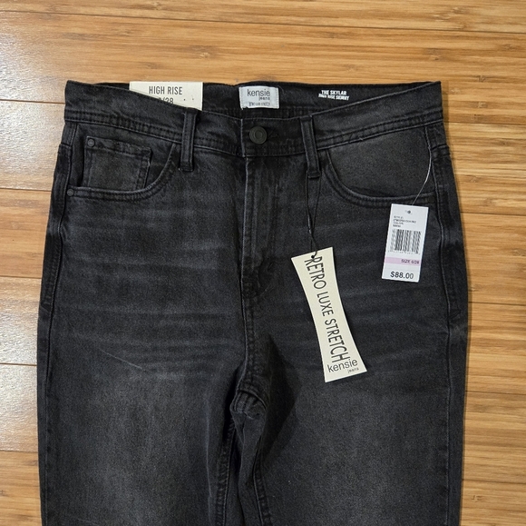 NWT Kensie Black High Rise Jeans - Picture 1 of 4